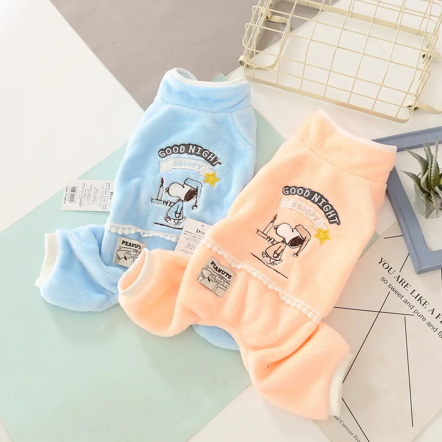 Snoopy Fall & Winter Pet Clothes Jacket Double Flannel Embroidered Pants Pet Dog Clothes coat
Snoopy Fall & Winter Pet Clothes Jacket Double Flannel Embroidered Pants Pet Dog Clothes coat