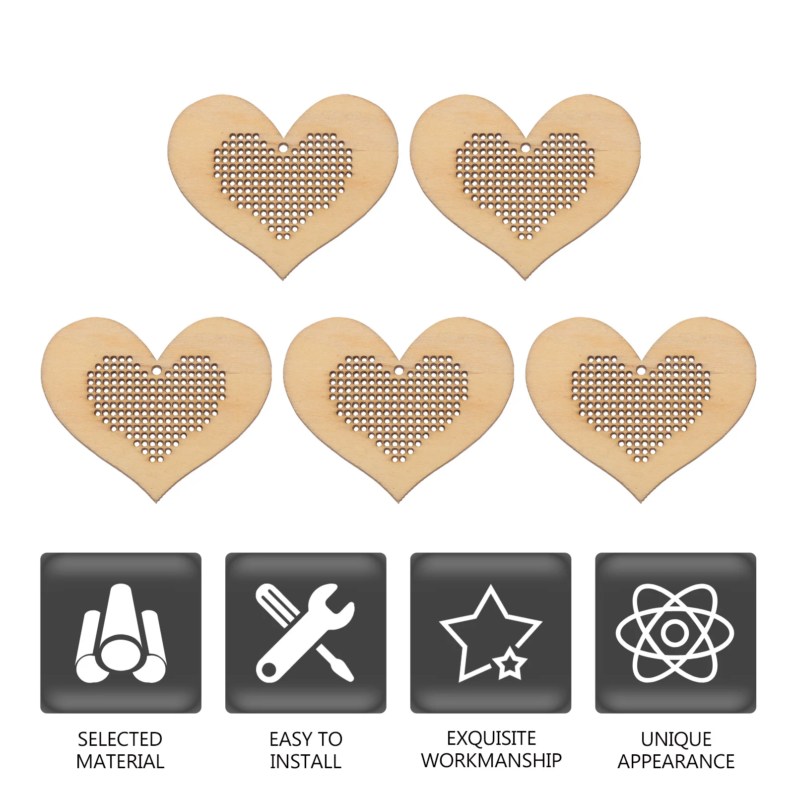 5Pcs Mini Cross Stitch Wood Chips Portable Wooden Cross Stitch Boards DIY Handmade Gift Pendants Creative Craft Supplies
5Pcs Mini Cross Stitch Wood Chips Portable Wooden Cross Stitch Boards DIY Handmade Gift Pendants Creative Craft Supplies