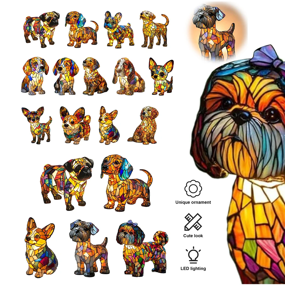 Ночник из смолы с изображением животных и теплым свечением окружающего света, милая собака, тематическая светодиодная настольная лампа с креативными животными для украшения дома
Ночник из смолы с изображением животных и теплым свечением окружающего света, милая собака, тематическая светодиодная настольная лампа с креативными животными для украшения дома