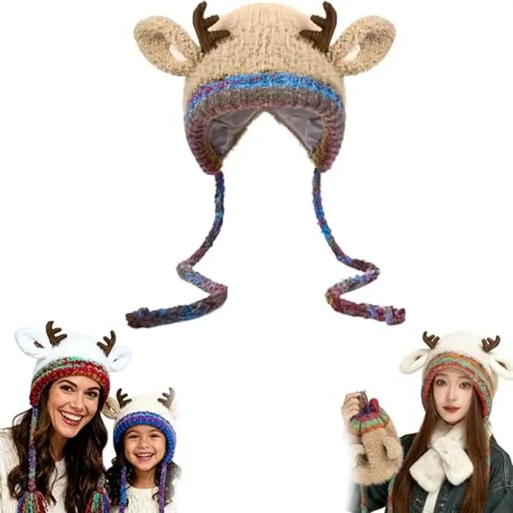 New Fur Deer Storage Hat Windproof Ear Protection Festival Christmas Antler Hat Adjustable Elastic Ear Flap Hat Winter
New Fur Deer Storage Hat Windproof Ear Protection Festival Christmas Antler Hat Adjustable Elastic Ear Flap Hat Winter