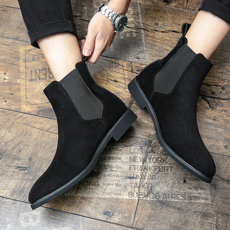 Spring and Autumn Matte Chelsea Boots Elastic and Breathable Mid Top Youth Simple Fashionable Casual and Versatile Trendy Boots
Spring and Autumn Matte Chelsea Boots Elastic and Breathable Mid Top Youth Simple Fashionable Casual and Versatile Trendy Boots