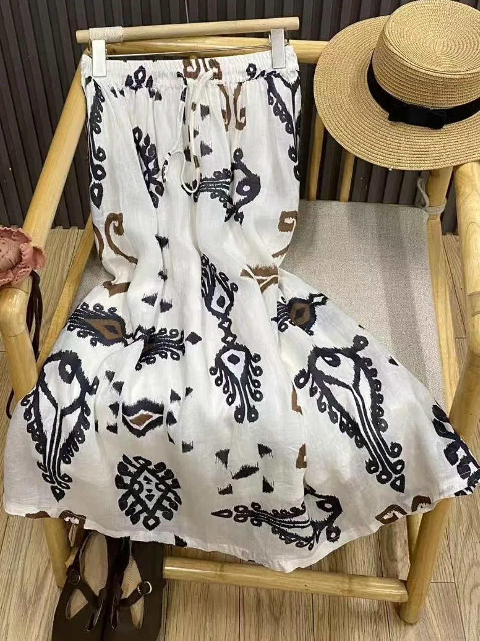 Double Layered A-Line Skirt Retro Print Cotton Linen f-length Women's Faion Casual Sle Midi Skirts for Young Girls
Double Layered A-Line Skirt Retro Print Cotton Linen f-length Women's Faion Casual Sle Midi Skirts for Young Girls