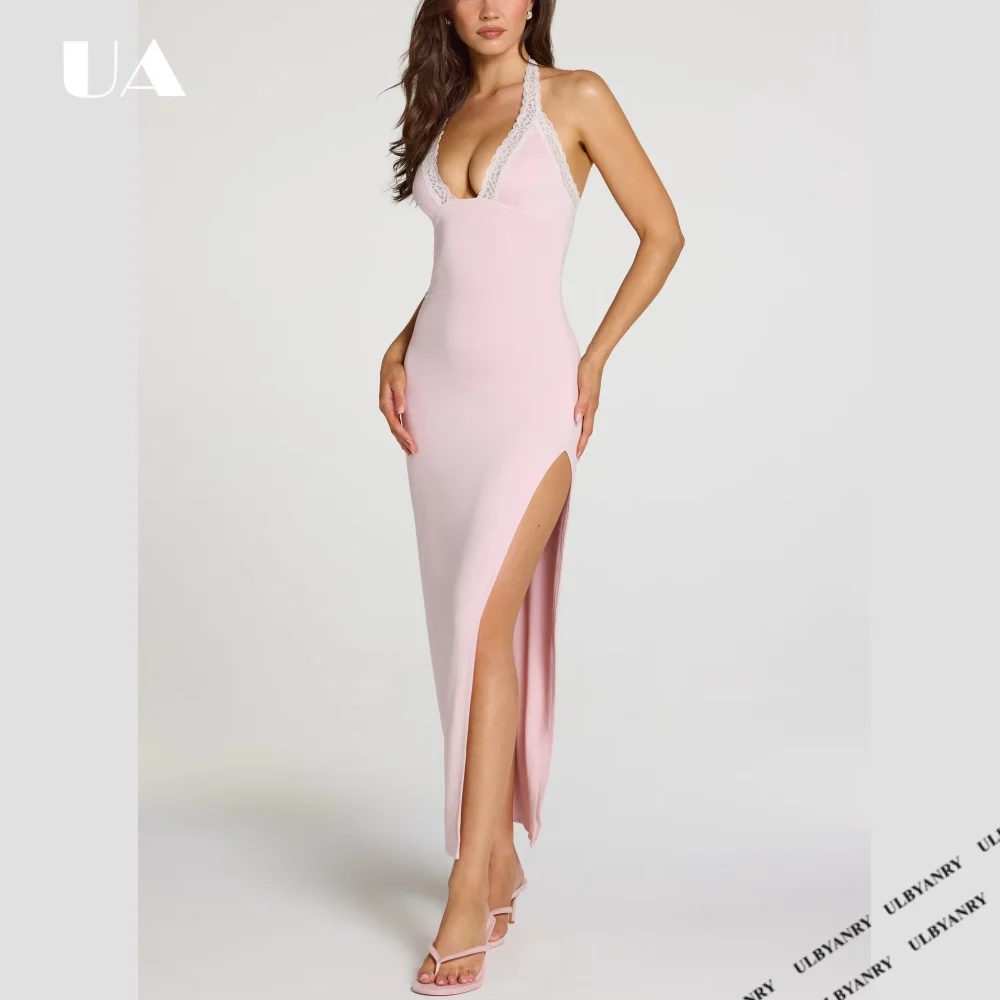 ULBYANRY Sexy Sheath Backless Lace Prom Dress for Woman, Hotsweet Halterneck Evening Dress, Customized Sleeveless Party Dress
ULBYANRY Sexy Sheath Backless Lace Prom Dress for Woman, Hotsweet Halterneck Evening Dress, Customized Sleeveless Party Dress