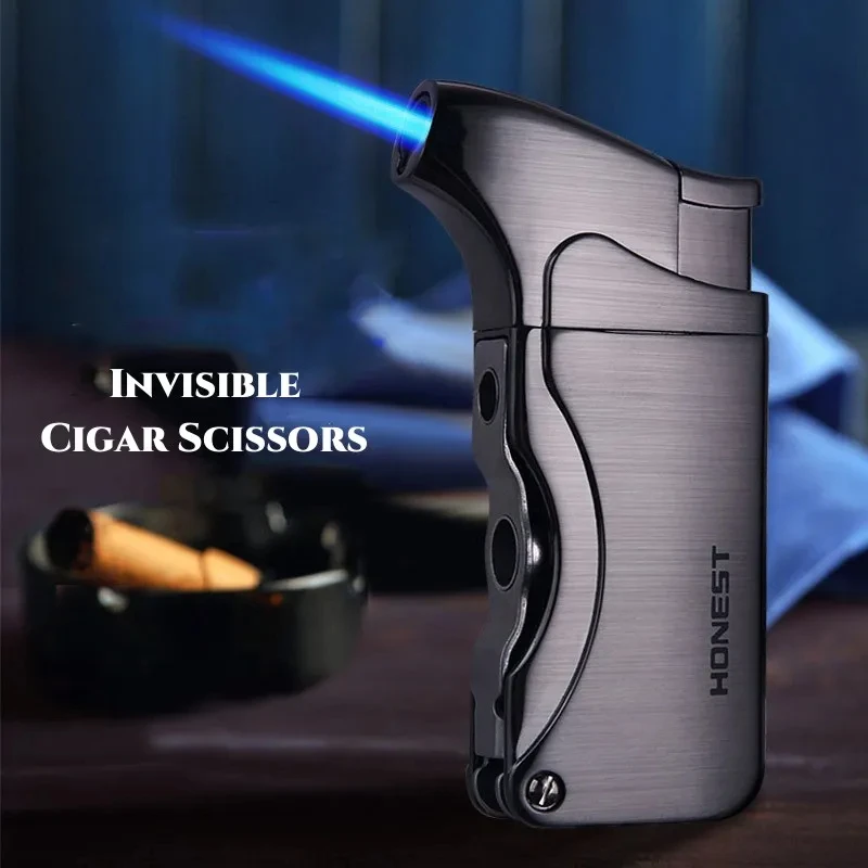 Hot Creative Multifunctional Metal Butane Windproof Lighter Outdoor Convenient Camping Kitchen Barbecue Cigar Tool Men's Gifts
Hot Creative Multifunctional Metal Butane Windproof Lighter Outdoor Convenient Camping Kitchen Barbecue Cigar Tool Men's Gifts