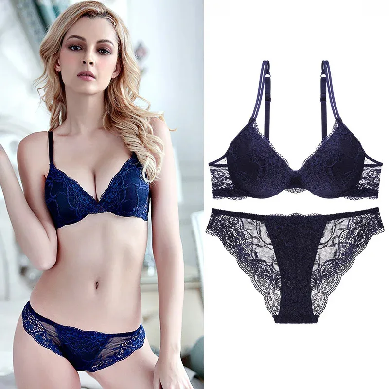 Lace Floral Underwear Set Fashion Woman Sexy Adjustable Sensual Lingerie Sets A B C Cup Push Up Bra And Panties Suit ih.4
Lace Floral Underwear Set Fashion Woman Sexy Adjustable Sensual Lingerie Sets A B C Cup Push Up Bra And Panties Suit ih.4