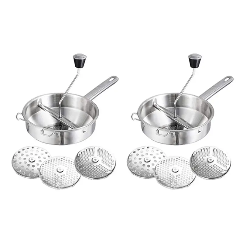 AS94-2X Rotary Food Mill Potato Ricer With 6 Interchangeable Disks, Great For Making Puree Or Soups Of Vegetables, Baby Foods
AS94-2X Rotary Food Mill Potato Ricer With 6 Interchangeable Disks, Great For Making Puree Or Soups Of Vegetables, Baby Foods