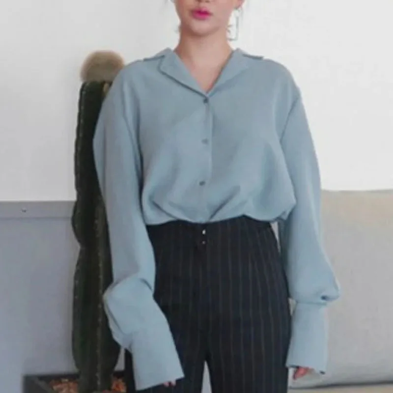 New Office Lady Long Sleeve Women Shirt Blouse Notched Collar White Shirt Blouse Women Tops Blouses Shirts Blusas Camisas A405
New Office Lady Long Sleeve Women Shirt Blouse Notched Collar White Shirt Blouse Women Tops Blouses Shirts Blusas Camisas A405