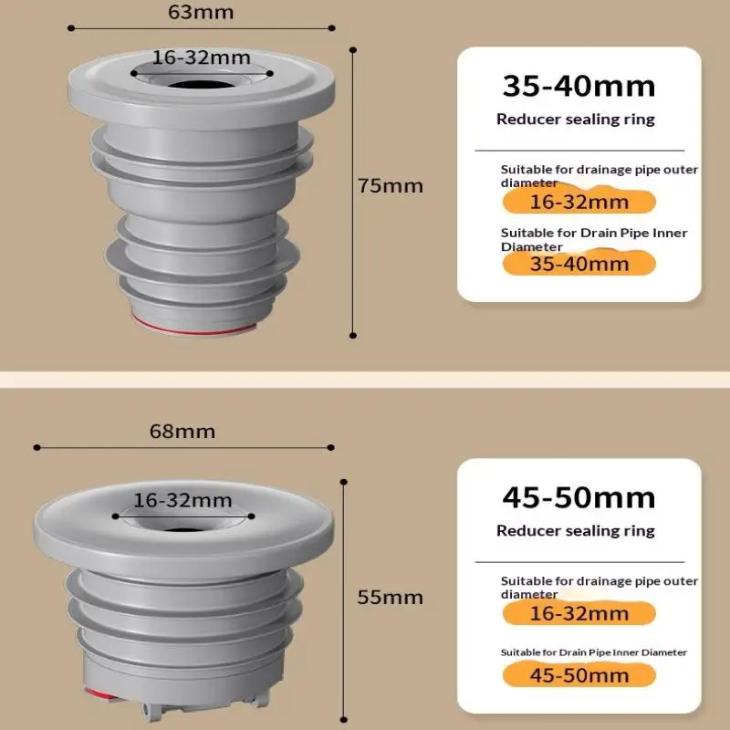 NEW Bathroom Sewer Seal Ring Anti-odor Leak-Proof Kitchen Sink Sewer Pipe Plug Washing Machine Floor Drain Connector Stopper 1PC
NEW Bathroom Sewer Seal Ring Anti-odor Leak-Proof Kitchen Sink Sewer Pipe Plug Washing Machine Floor Drain Connector Stopper 1PC