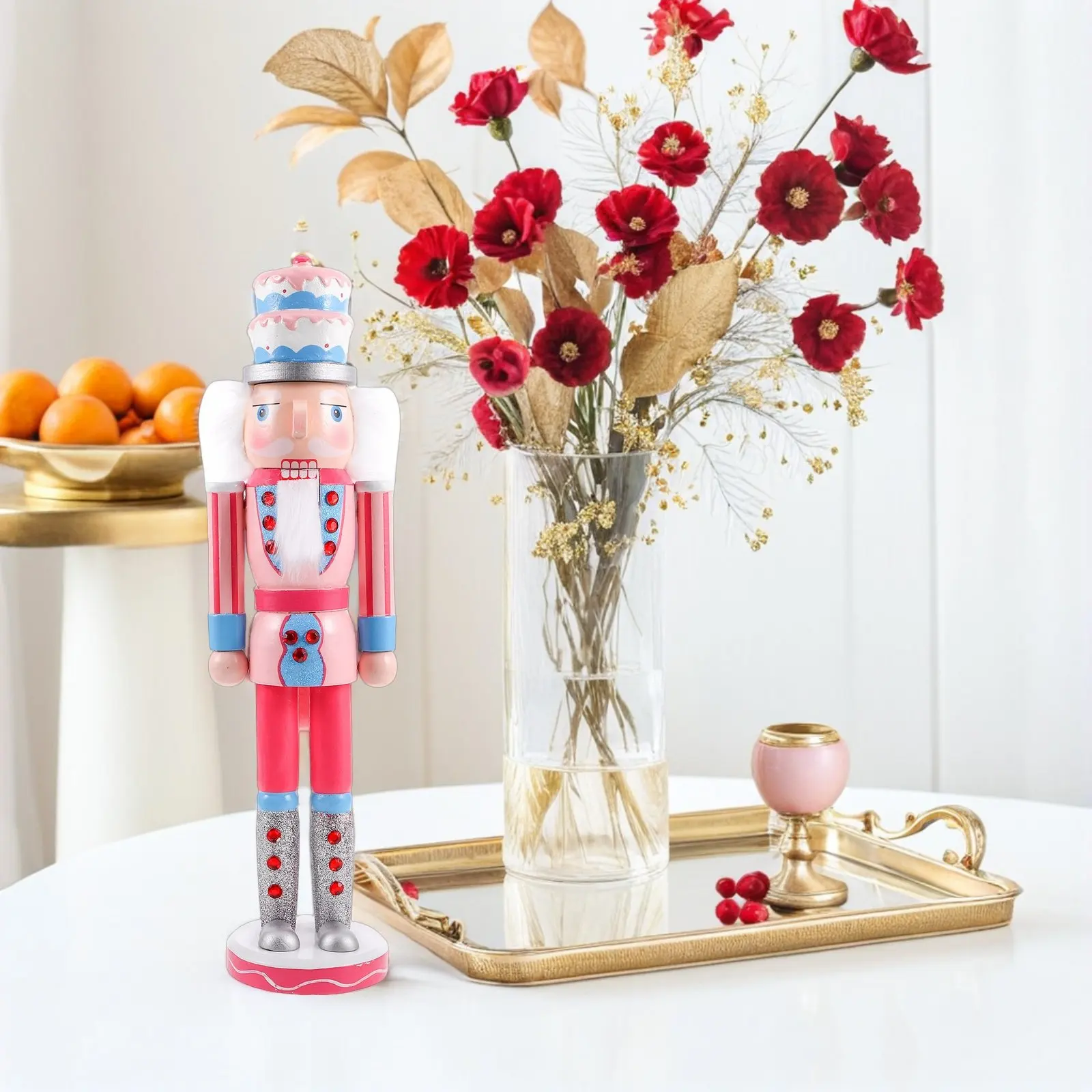 Handmade Wooden Nutcracker Soldier Decoration Festive Christmas Desktop Ornament for Living Room Coffee Shop Table Xmas Decor
Handmade Wooden Nutcracker Soldier Decoration Festive Christmas Desktop Ornament for Living Room Coffee Shop Table Xmas Decor