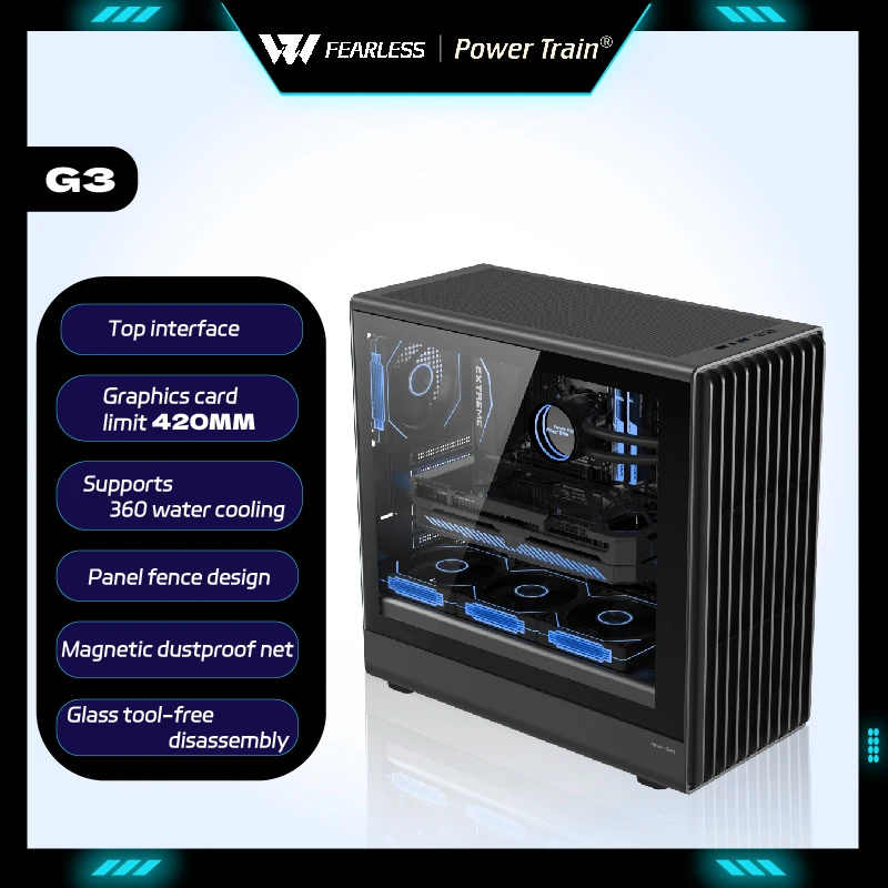 Чехол для ПК Power Train Zhenjie G3 M-ATX ITX ATX, боковой прозрачный USB3.0 240/360, чехол для компьютера с водяным охлаждением, Gabinetes gamer
Чехол для ПК Power Train Zhenjie G3 M-ATX ITX ATX, боковой прозрачный USB3.0 240/360, чехол для компьютера с водяным охлаждением, Gabinetes gamer