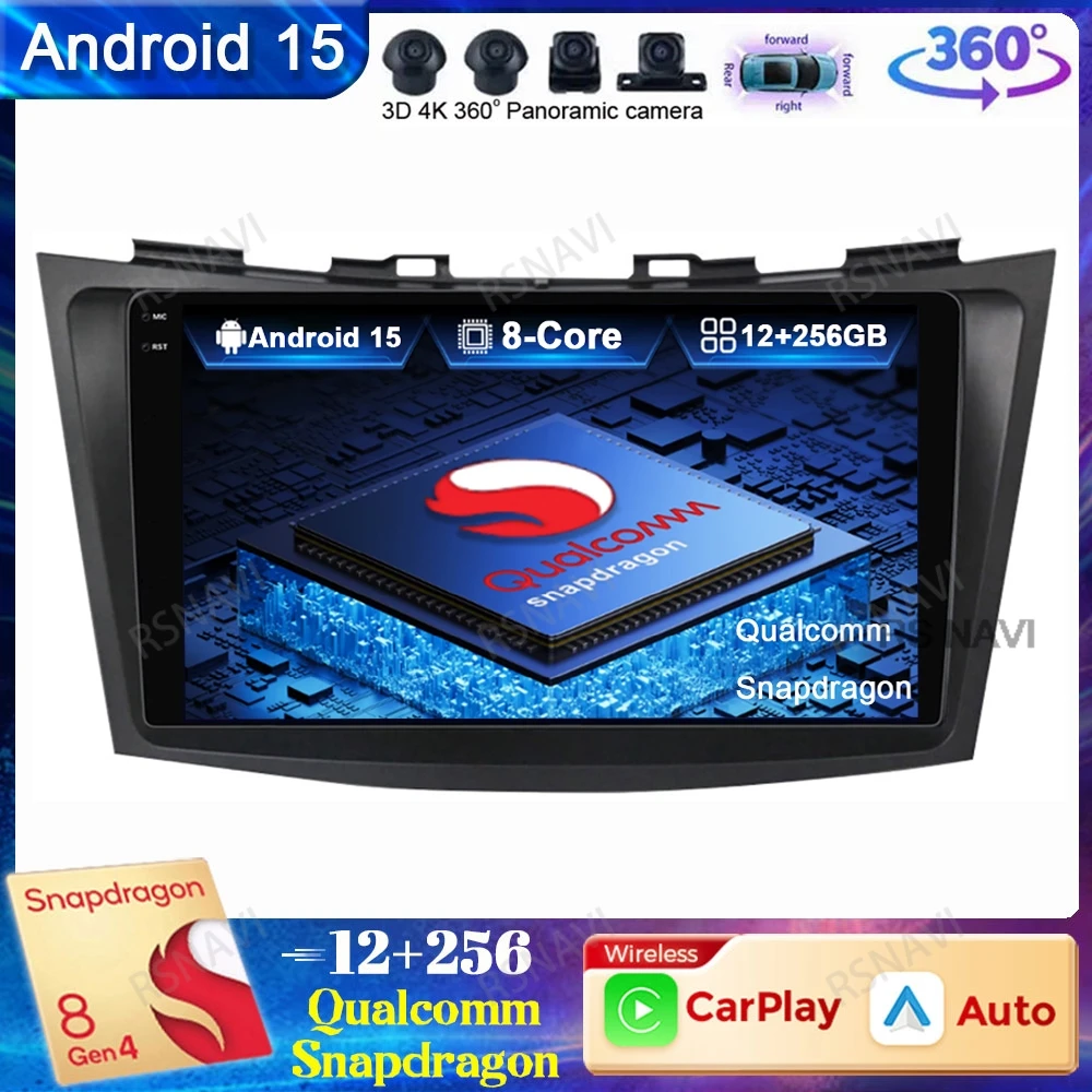 Android 15 Car Radio For Suzuki Swift 4 2011 2012 2013 2014 2015 Multimedia GPS 5G WIFI Wireless Carplay Auto BT Qualcomm 4G LTE
Android 15 Car Radio For Suzuki Swift 4 2011 2012 2013 2014 2015 Multimedia GPS 5G WIFI Wireless Carplay Auto BT Qualcomm 4G LTE