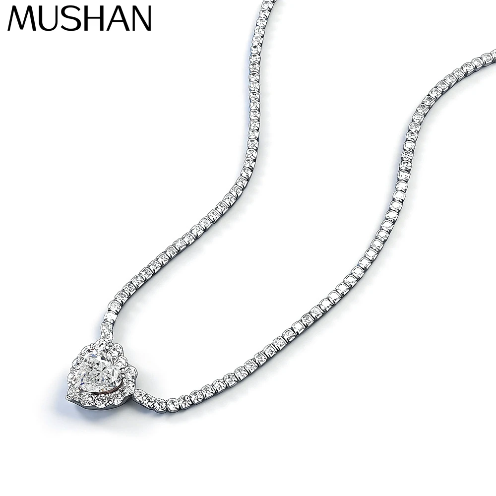 MuShan Luxury Jewelry 925 Sterling Silver Charm Pendant VVS Moissanite Birthday for Her Real Gold Plated MST Patent Box Chain
MuShan Luxury Jewelry 925 Sterling Silver Charm Pendant VVS Moissanite Birthday for Her Real Gold Plated MST Patent Box Chain