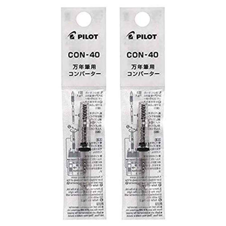 Fountain Pen Ink Converter CON-40 Screw Type Value Set of 2… (2 Pack)
Fountain Pen Ink Converter CON-40 Screw Type Value Set of 2… (2 Pack)