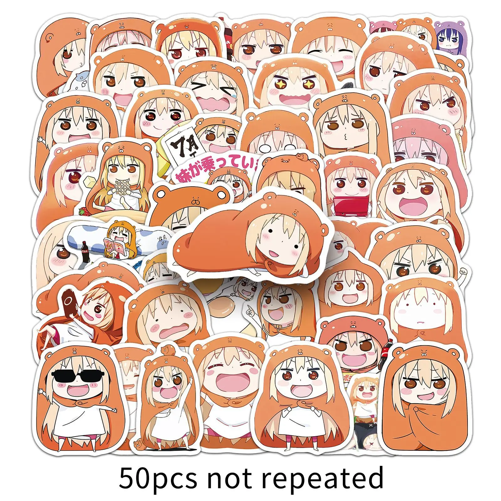 50PCS Anime Himouto! Umaru-chan Anime Cartoon Cute Graffiti Stickers Creative DIY Phone Case Stationery Box Desk Bicycle
50PCS Anime Himouto! Umaru-chan Anime Cartoon Cute Graffiti Stickers Creative DIY Phone Case Stationery Box Desk Bicycle