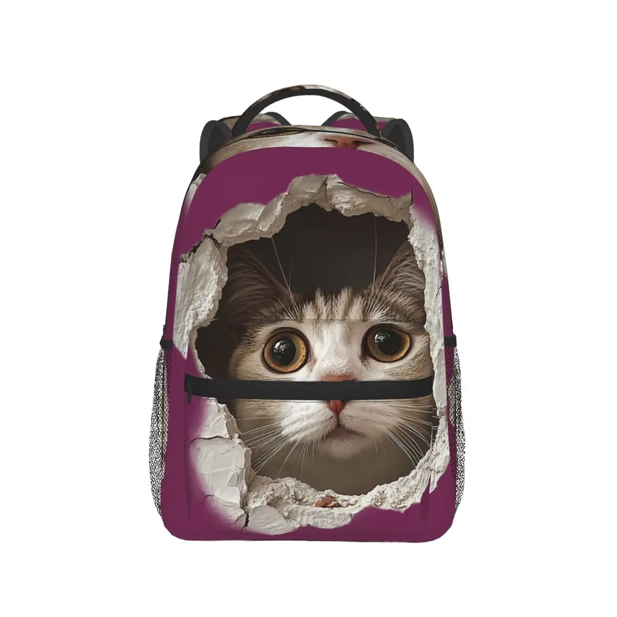 Cute Baby Cat Hole In A Wall Backpack Hot Sale Daypack Large Capacity Children BookBag School Bag Shoulder Bags for Men Women
Cute Baby Cat Hole In A Wall Backpack Hot Sale Daypack Large Capacity Children BookBag School Bag Shoulder Bags for Men Women