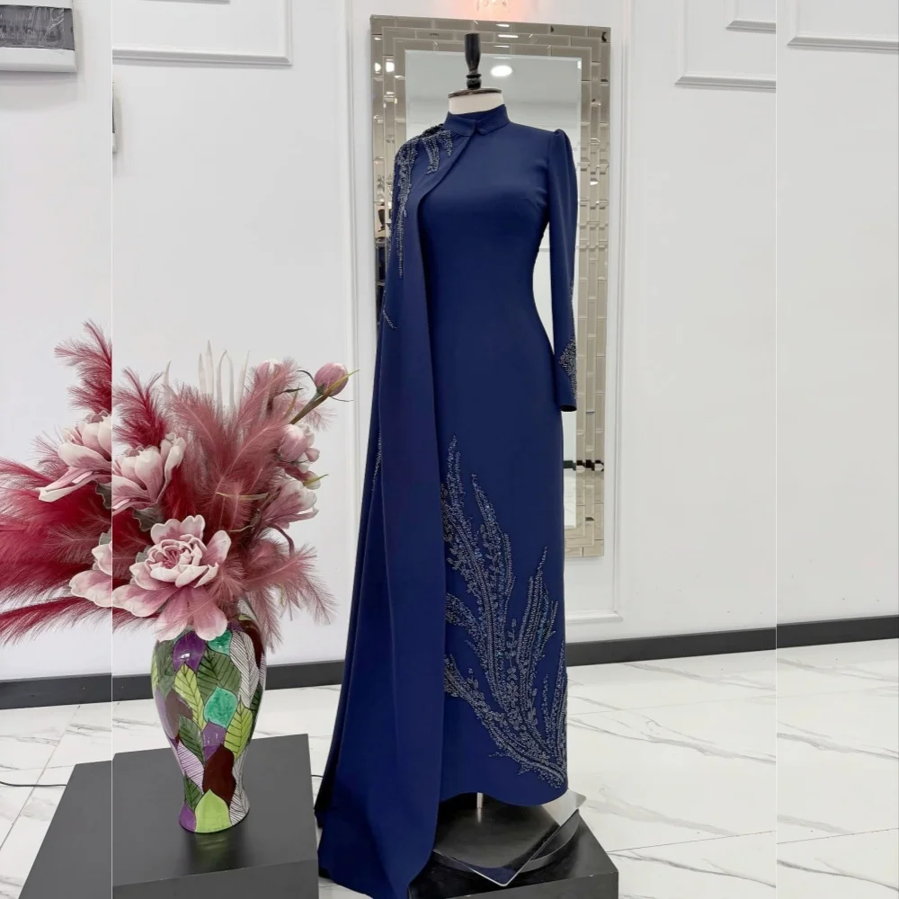 Customized Jersey Glitter High Collar Long Dresses Bespoke Occasion Retro Women Luxury Evening Elegant Party Wedding Formal
Customized Jersey Glitter High Collar Long Dresses Bespoke Occasion Retro Women Luxury Evening Elegant Party Wedding Formal