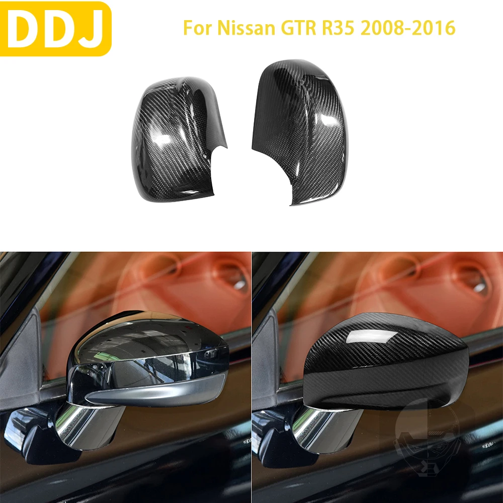 For Nissan GTR R35 2008-2016 Real Carbon Fiber Car Accessories Rear View Mirror Cover Caps Protector Trim Shell Modification
For Nissan GTR R35 2008-2016 Real Carbon Fiber Car Accessories Rear View Mirror Cover Caps Protector Trim Shell Modification