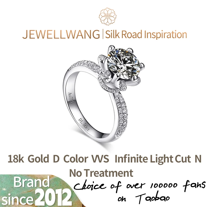 JEWELLWANG Lab Grown Diamond 18K Gold for Women Engagement Marriage Synthetic Rings 0.31-3ct Personaliz Luxury Designer Jewelry
JEWELLWANG Lab Grown Diamond 18K Gold for Women Engagement Marriage Synthetic Rings 0.31-3ct Personaliz Luxury Designer Jewelry