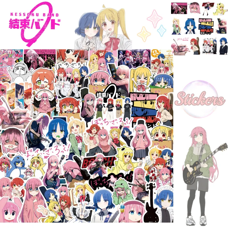 75pcs Lonely Rock Graffiti Sticker Yamada Ryou and Kita Ikuyo cartoon cute Waterproof Student Laptop Notebook Suitcase Stickers
75pcs Lonely Rock Graffiti Sticker Yamada Ryou and Kita Ikuyo cartoon cute Waterproof Student Laptop Notebook Suitcase Stickers