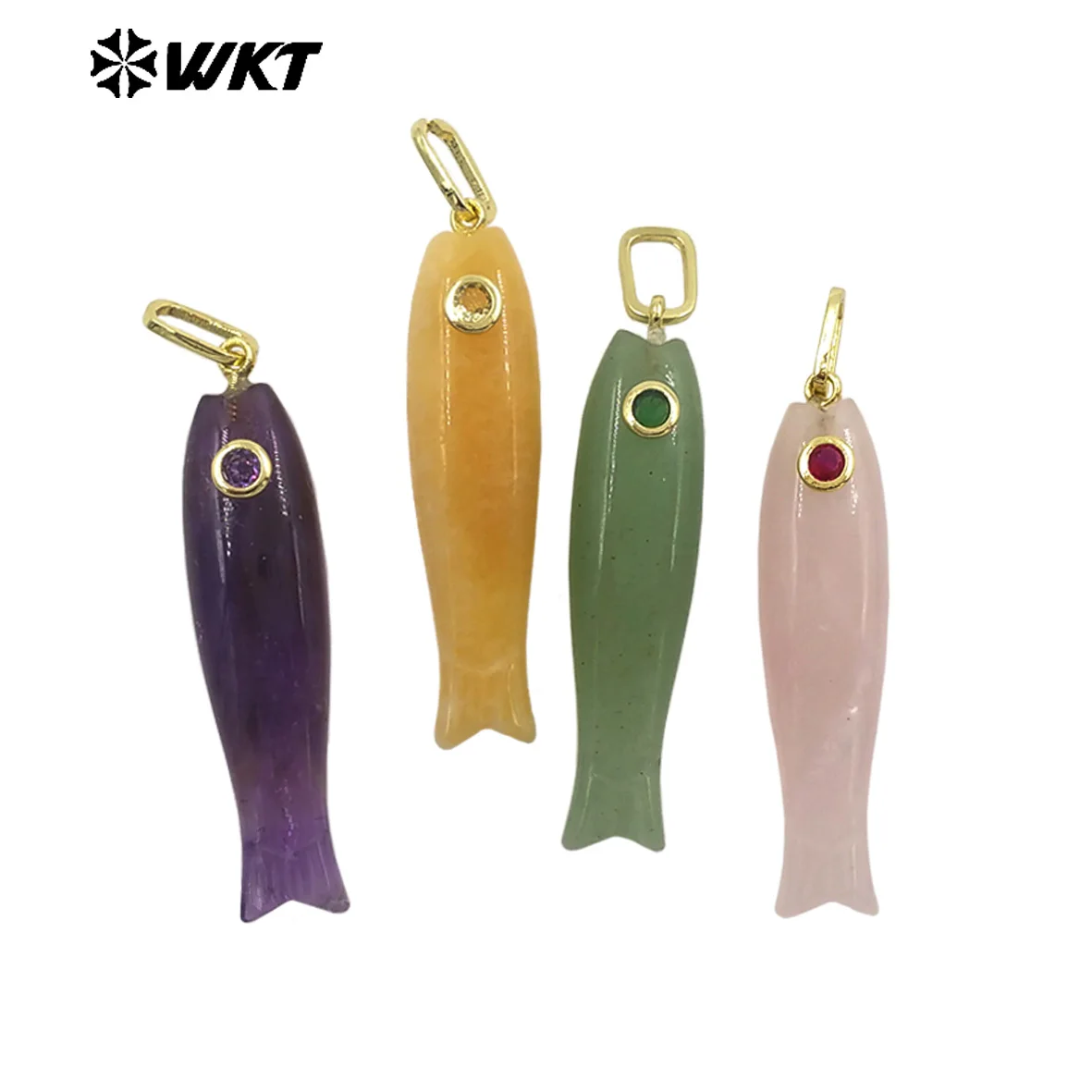 Оптовые подвески WT-P2114: Яркие и изящные длинные подвески-рыбки с цирконами и бирюзово-зеленым хризопразом
Оптовые подвески WT-P2114: Яркие и изящные длинные подвески-рыбки с цирконами и бирюзово-зеленым хризопразом