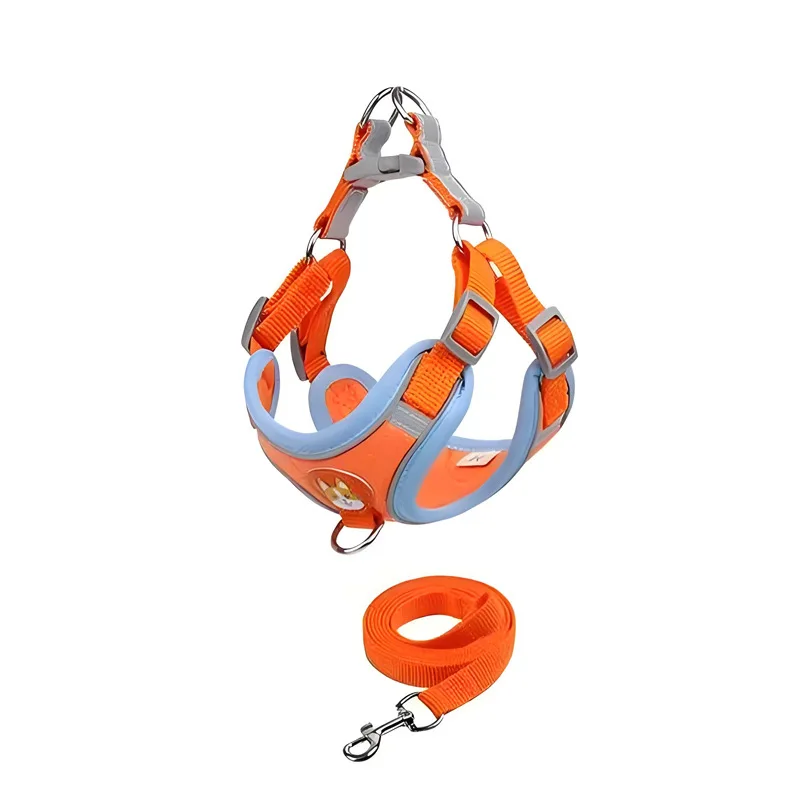 Breathable Dog harness Adjustable Reflective Dog harness and Leash Set Durable Puppy Harness Pet Accessories
Breathable Dog harness Adjustable Reflective Dog harness and Leash Set Durable Puppy Harness Pet Accessories