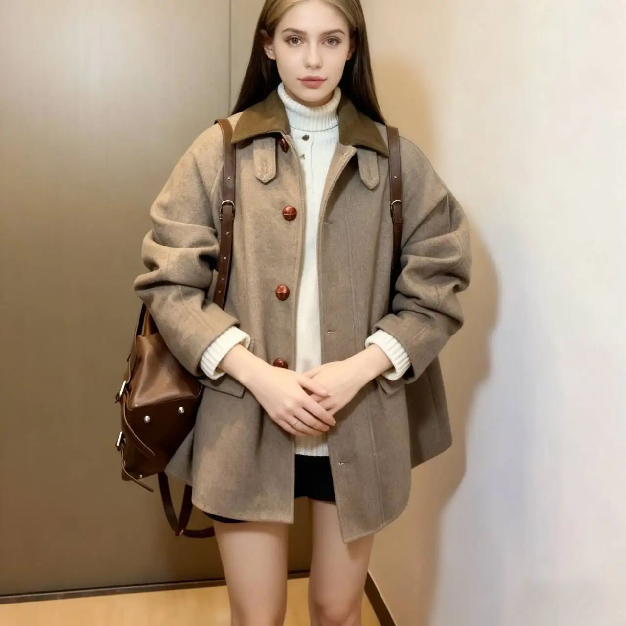 Шерстяные пальто Женское шерстяное пальто Зеленое осеннее смешанное пальто с аппликациями Зубчатый воротник с вышивкой на пуговицах Регулируемая талия
Шерстяные пальто Женское шерстяное пальто Зеленое осеннее смешанное пальто с аппликациями Зубчатый воротник с вышивкой на пуговицах Регулируемая талия