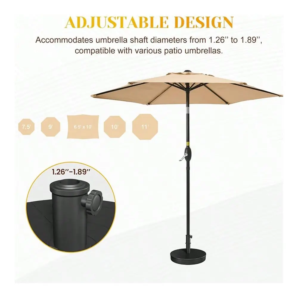 Umbrella Base, Foldable Weighted Patio Umbrella Stands, Umbrella Base Suitable With 1.261.89 Pole Sizes, Heavy Duty Base For Ho
Umbrella Base, Foldable Weighted Patio Umbrella Stands, Umbrella Base Suitable With 1.261.89 Pole Sizes, Heavy Duty Base For Ho