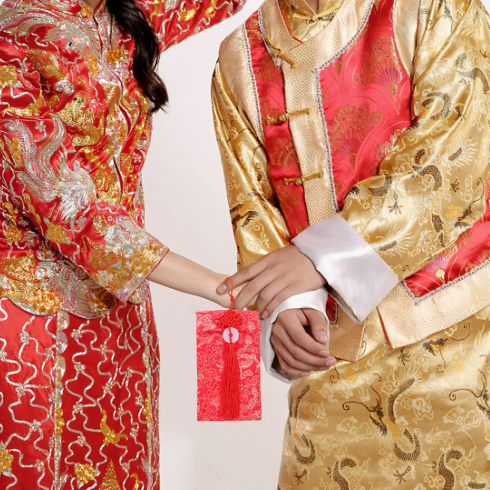 2Pcs Premium Fabric Red Envelopes Traditional Chinese Hongbao Money Pockets for Lunar New Year Wedding Blessings Luck Money Bag
2Pcs Premium Fabric Red Envelopes Traditional Chinese Hongbao Money Pockets for Lunar New Year Wedding Blessings Luck Money Bag