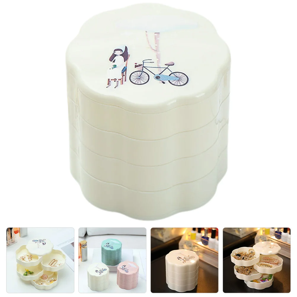 Multi-layer Jewelry Box Practical Organizer Earrings Tray Rotating Storage Necklace Abs Holder Compact
Multi-layer Jewelry Box Practical Organizer Earrings Tray Rotating Storage Necklace Abs Holder Compact