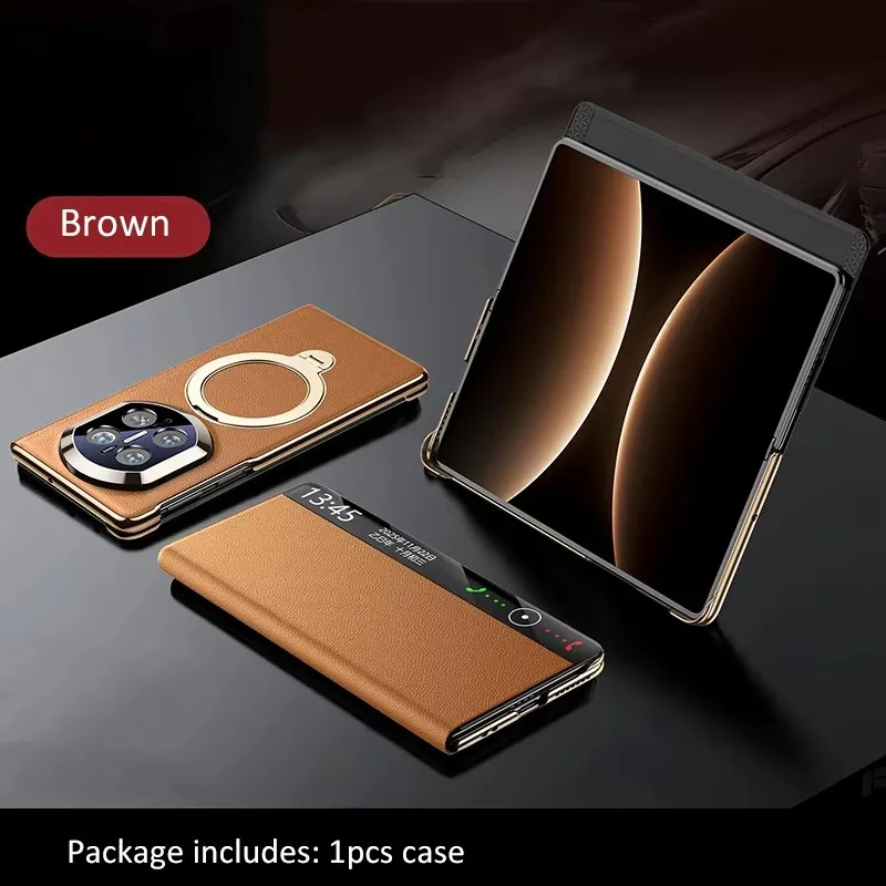 High-end Genuine Leather Flip Case For Huawei Mate X7 Magnetic Smart Window Book Cover Ring Holder Stand Huawei Mate X7
High-end Genuine Leather Flip Case For Huawei Mate X7 Magnetic Smart Window Book Cover Ring Holder Stand Huawei Mate X7