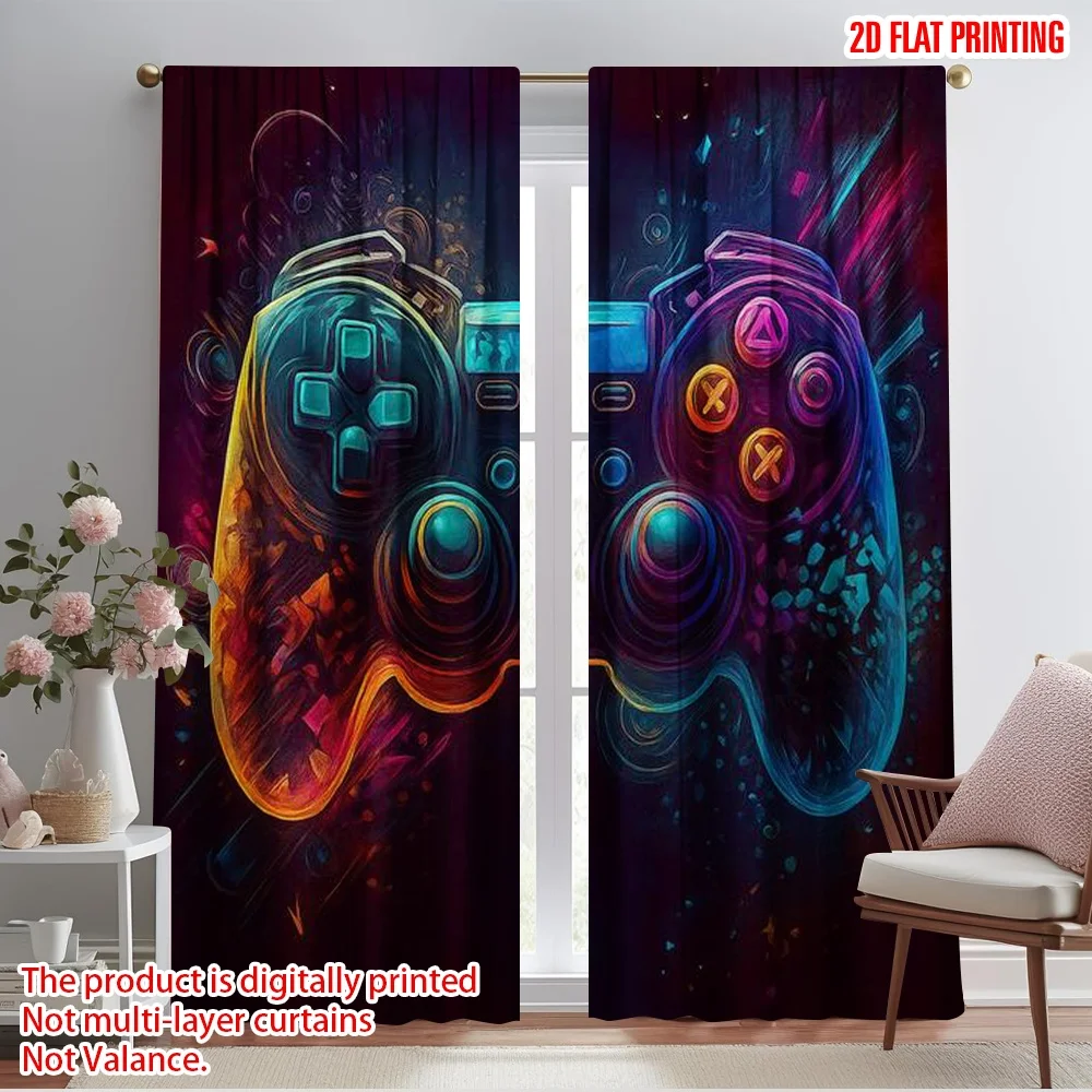 2pcs,2D plane printing Window Curtain CyberJoystick 100% Polyester (without rod) Holiday Use for Bedroom, Living Room, Office
2pcs,2D plane printing Window Curtain CyberJoystick 100% Polyester (without rod) Holiday Use for Bedroom, Living Room, Office