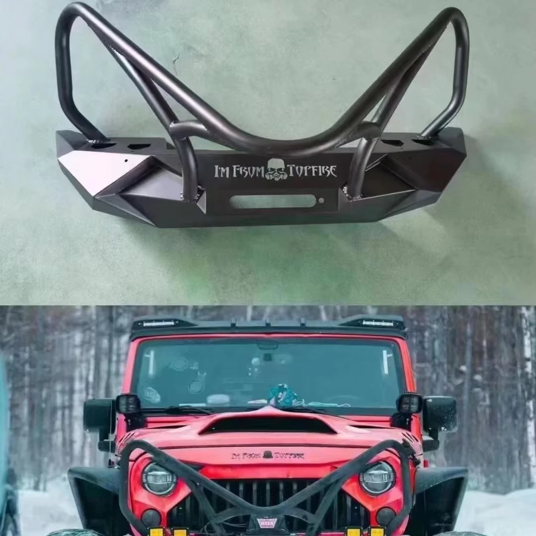 New for for Body Kit JK/JL/JT Specific Fitment Carbon Black Front Bumper with Tow Hook
New for for Body Kit JK/JL/JT Specific Fitment Carbon Black Front Bumper with Tow Hook