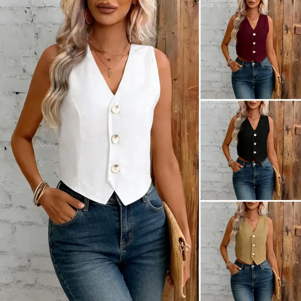 2026 Women's Business Vest Sleeveless Tailored Waistcoat Professional Office Outerwear Top Slim Fit Professional Fashion Vests
2026 Women's Business Vest Sleeveless Tailored Waistcoat Professional Office Outerwear Top Slim Fit Professional Fashion Vests