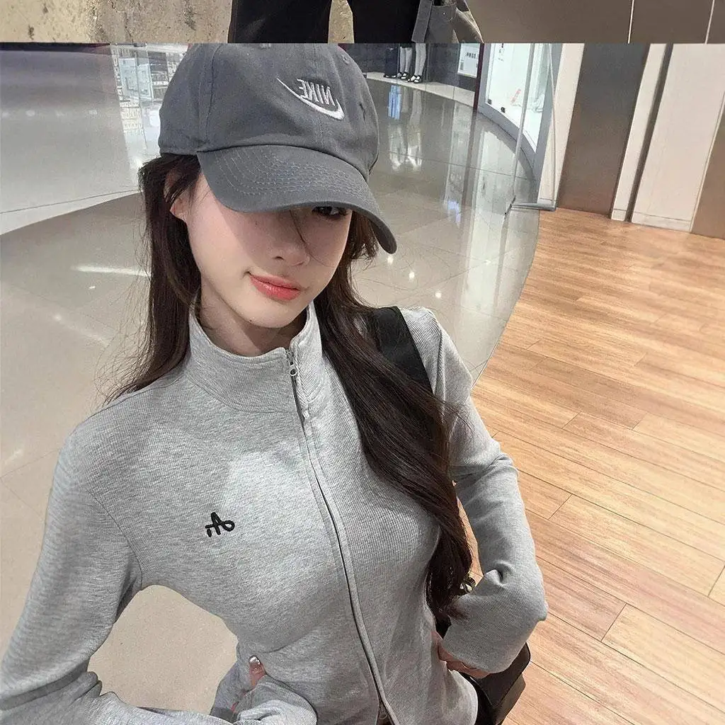 Slim Fit Long Sleeve Jacket Women's Half Collar Double Zipper Design Base Layer Top Spicy Girl Lightning Warehouse Bestseller
Slim Fit Long Sleeve Jacket Women's Half Collar Double Zipper Design Base Layer Top Spicy Girl Lightning Warehouse Bestseller
