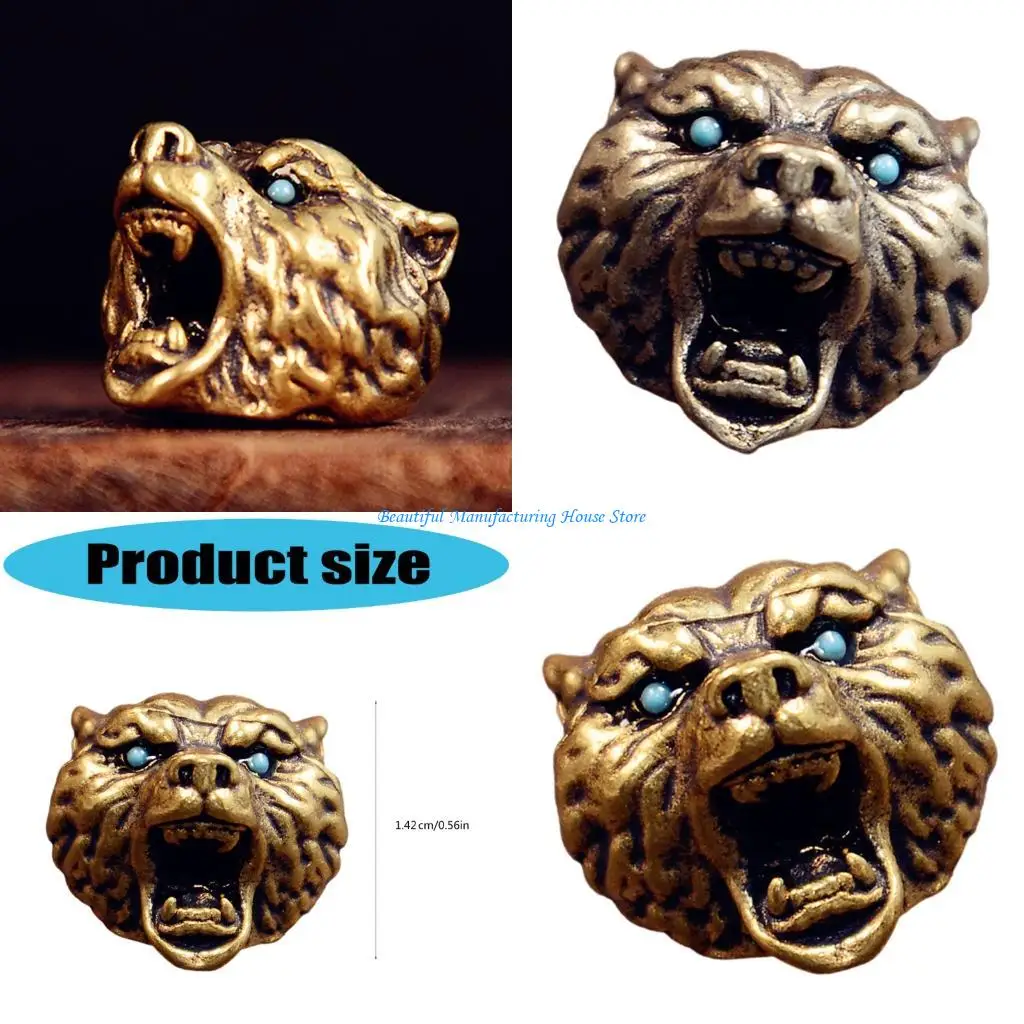 E56A Leopard Head Pendant for Rope Braiding and Unique Accessory Making Paracord Bead
E56A Leopard Head Pendant for Rope Braiding and Unique Accessory Making Paracord Bead