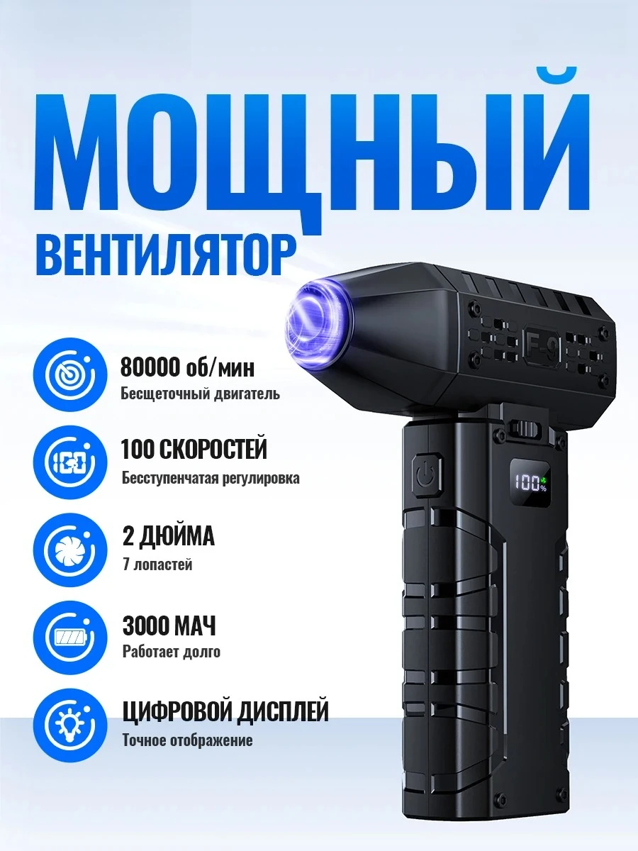 For Force Fans Powerful Turbo Air Blower Strong Airflow 80000 RPM Turbo Fan for Cleaning with Digital Power Display
For Force Fans Powerful Turbo Air Blower Strong Airflow 80000 RPM Turbo Fan for Cleaning with Digital Power Display