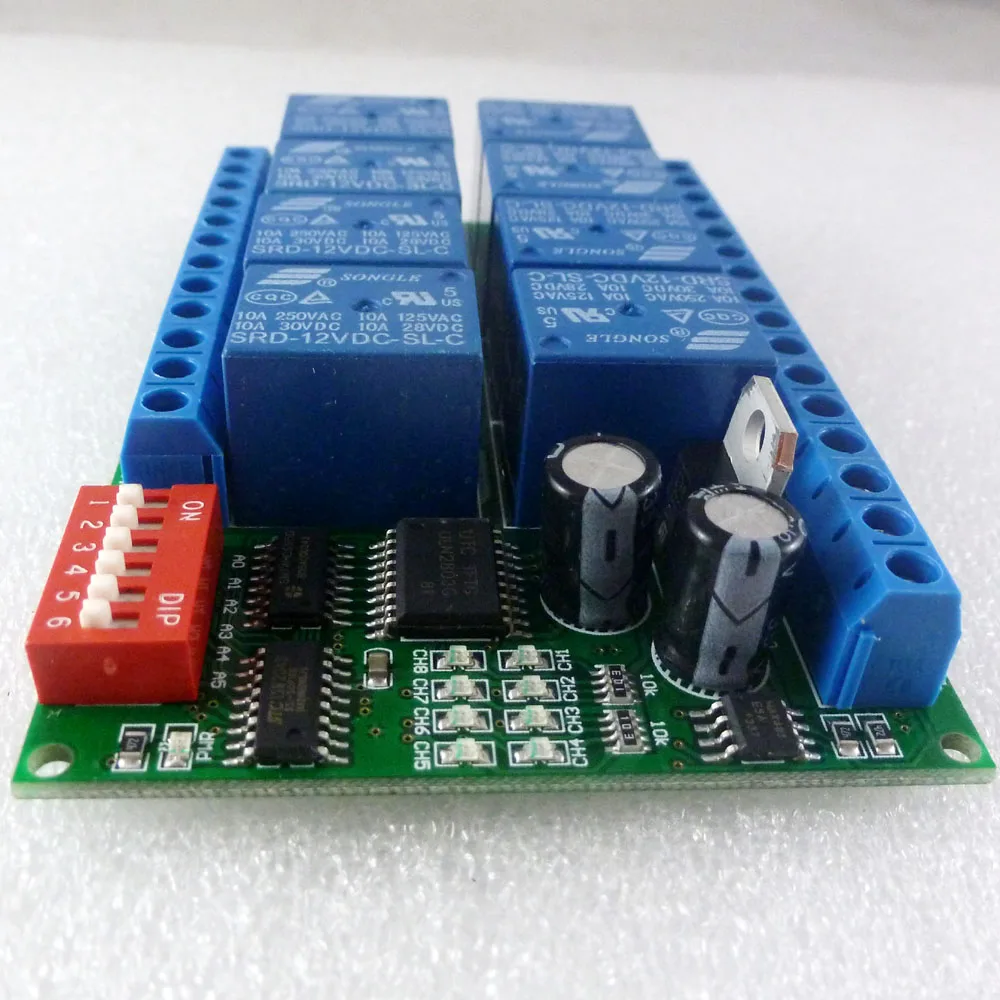 8 Channel DC 12V RS485 Modbus Relay Module for Remote Control Switch PLC PTZ Camera
8 Channel DC 12V RS485 Modbus Relay Module for Remote Control Switch PLC PTZ Camera