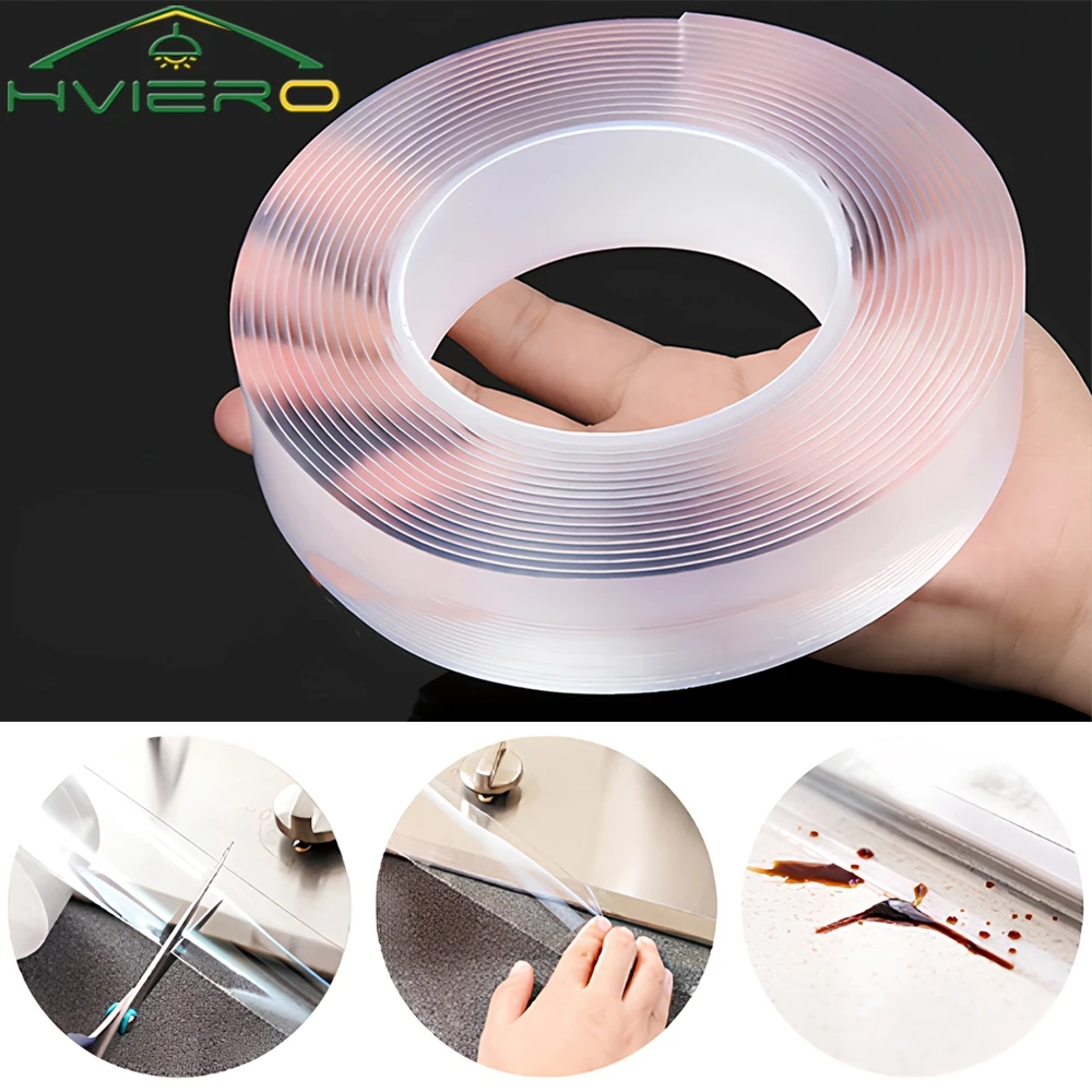 1M/3M/5M Nano Tape Waterproof Wall Stickers Reusable Heat Resistant Bathroom Home Decoration Traceless Transparent Double-sided
1M/3M/5M Nano Tape Waterproof Wall Stickers Reusable Heat Resistant Bathroom Home Decoration Traceless Transparent Double-sided