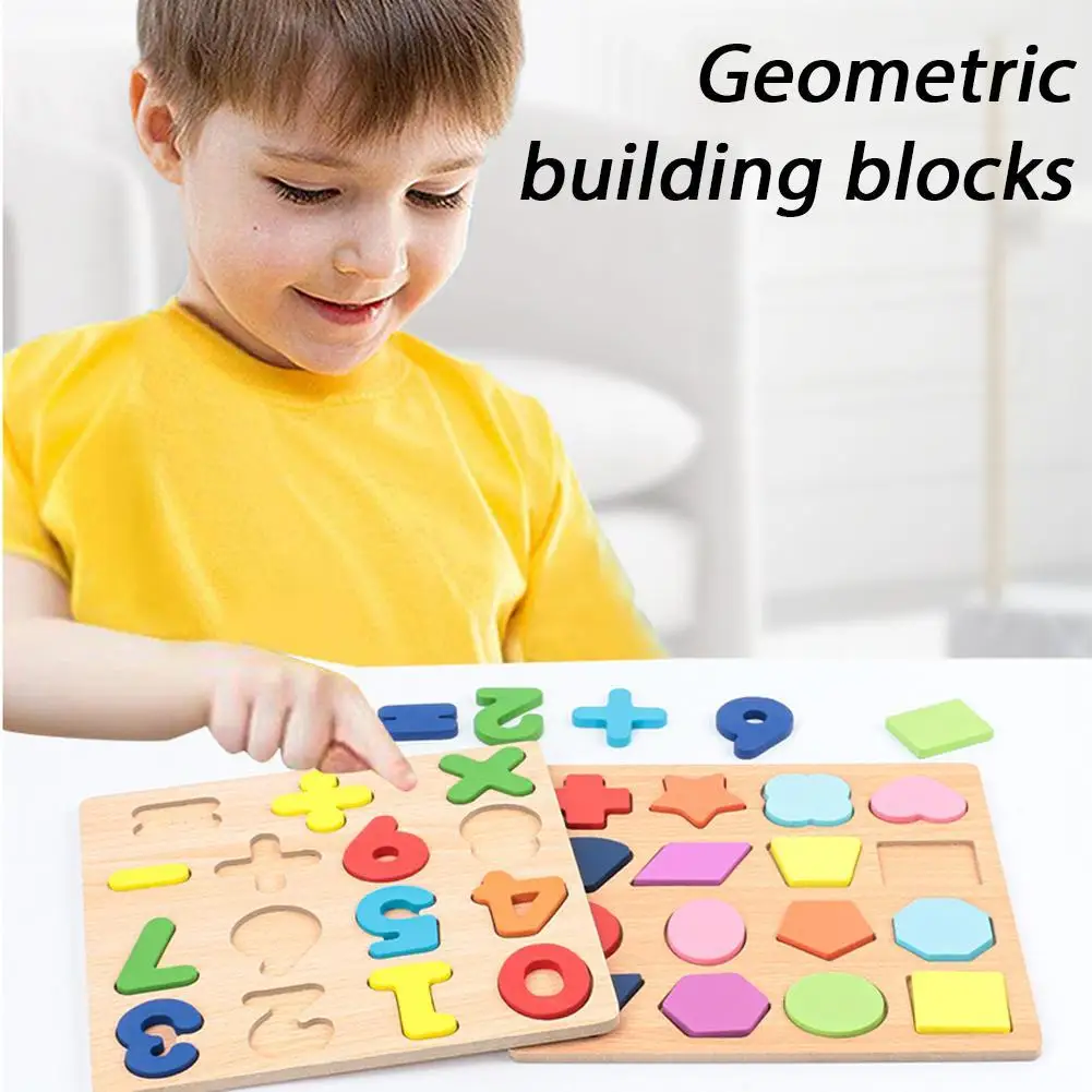 Wooden Number Letter Geometric Shape Puzzle, Handheld Board Toy For Kids, English Early Educational Game Toy Jigsaw Puzzle
Wooden Number Letter Geometric Shape Puzzle, Handheld Board Toy For Kids, English Early Educational Game Toy Jigsaw Puzzle