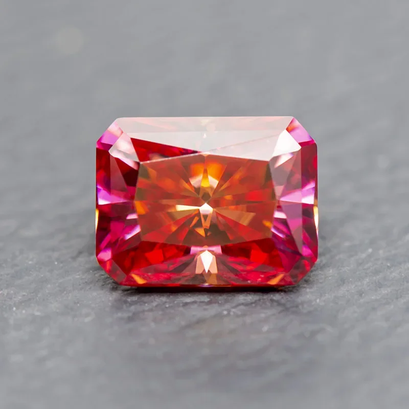 Moissanite Stone Radiant Cut Watermelon Red Color Gemstone Lab Grown Diamond for Charm Woman Diy Jewelry Making GRA Certificate
Moissanite Stone Radiant Cut Watermelon Red Color Gemstone Lab Grown Diamond for Charm Woman Diy Jewelry Making GRA Certificate