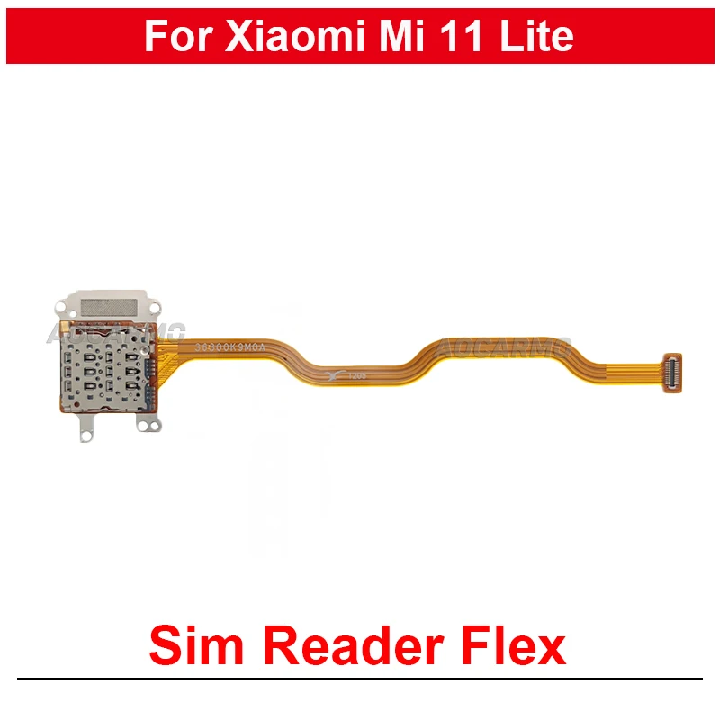 For Xiaomi 11 Lite SIM Card Reader Holder Flex Cable Repair Replacement Parts
For Xiaomi 11 Lite SIM Card Reader Holder Flex Cable Repair Replacement Parts