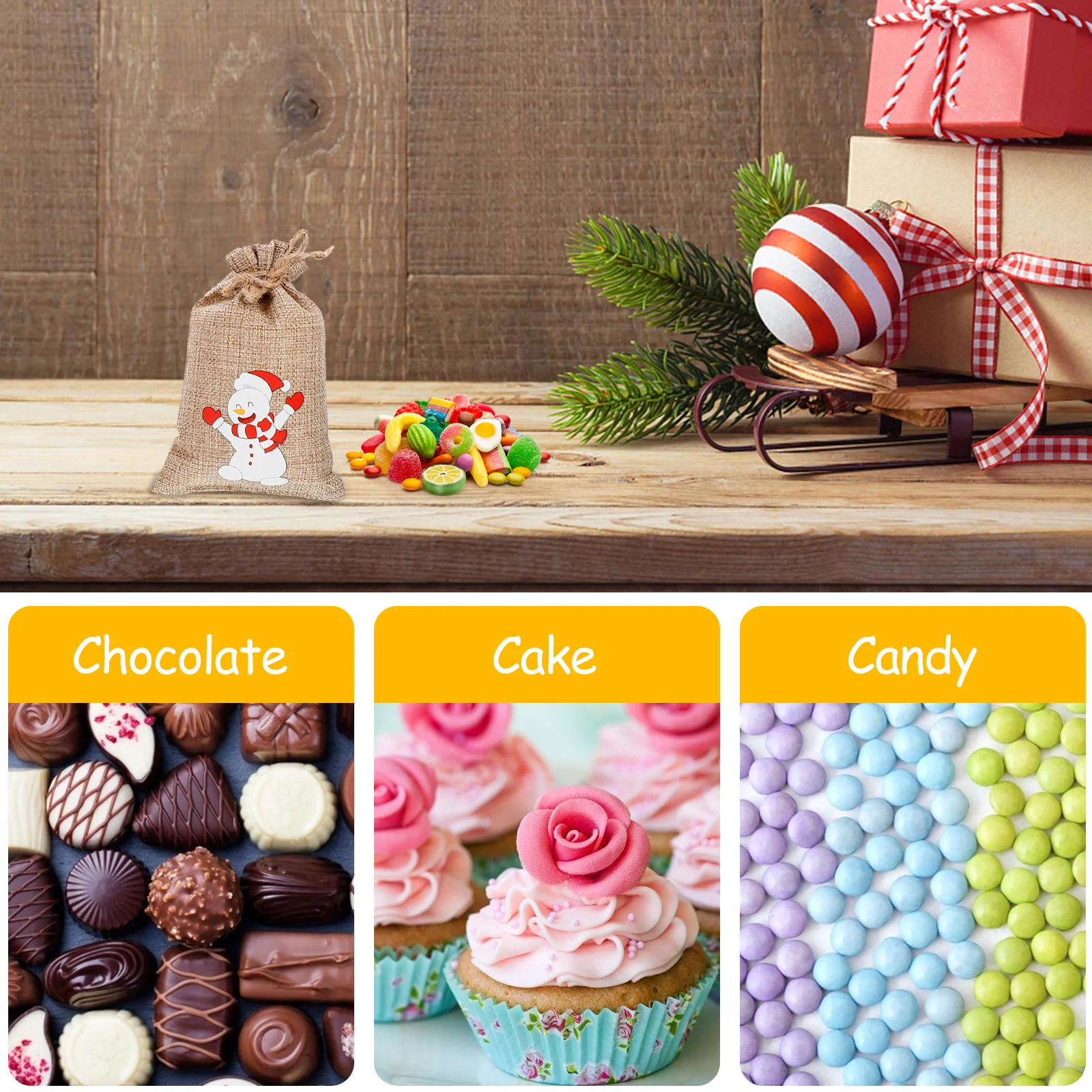 24 Pcs Christmas Gift Bags Linen Drawstring C y Bags Present Storage Pouch Party Favor Sweets Packing Holiday Accessories 
24 Pcs Christmas Gift Bags Linen Drawstring C y Bags Present Storage Pouch Party Favor Sweets Packing Holiday Accessories