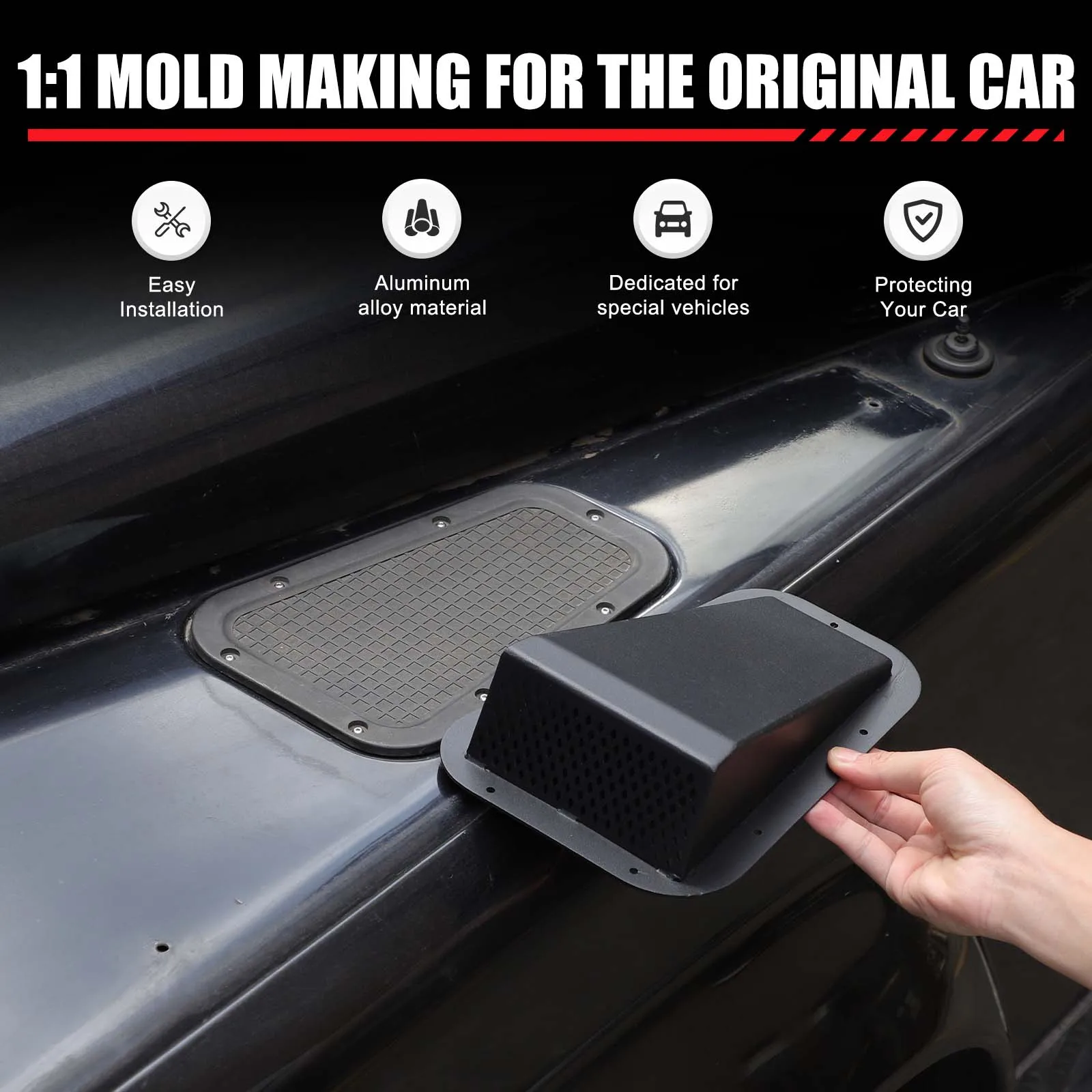 For Land Rover Defender 90 110 130 2004-2019 Black Car Front Engine Hood Bonnet Vents Protective Net Cover Trim Car Accessories
For Land Rover Defender 90 110 130 2004-2019 Black Car Front Engine Hood Bonnet Vents Protective Net Cover Trim Car Accessories