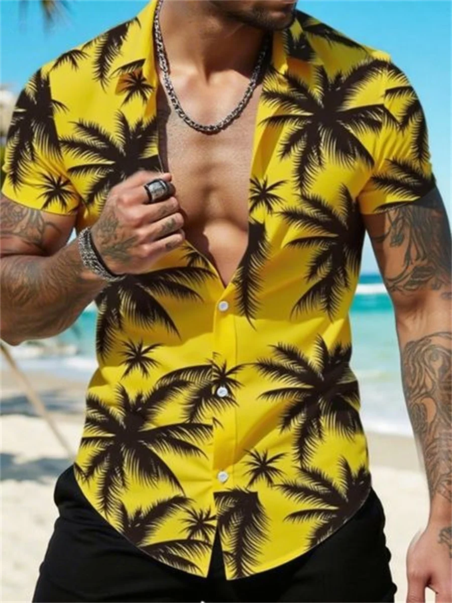 Men's 2025 Hawaiian Shirt 3D Plant Print Floral Leaf Pattern Large Size 5XL Slim Fit Short Sleeve Casual Beach Vacation Top
Men's 2025 Hawaiian Shirt 3D Plant Print Floral Leaf Pattern Large Size 5XL Slim Fit Short Sleeve Casual Beach Vacation Top