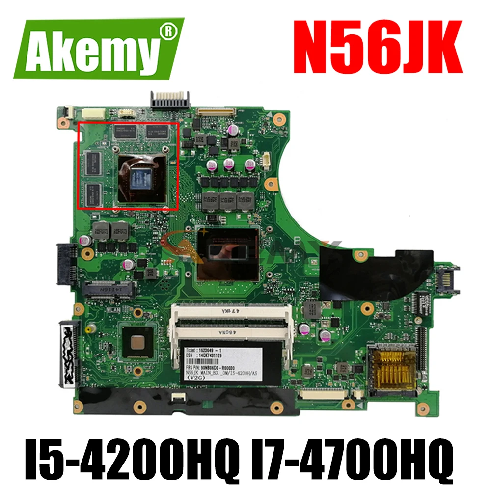 Материнская плата для ноутбука ASUS N56JN N56J G56J G56JK N56JK i5 i7 100% тест N56JR N56JZ N56VJ N56JKR N550JK N76JK N56JM
Материнская плата для ноутбука ASUS N56JN N56J G56J G56JK N56JK i5 i7 100% тест N56JR N56JZ N56VJ N56JKR N550JK N76JK N56JM