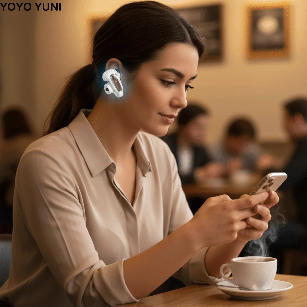Ultra-Secure Clip Design Clip-On Ear Headphones HIFI Sound Single Ear Clip Wireless Headphones Bluetooth 5.4 Bluetooth Earphones
Ultra-Secure Clip Design Clip-On Ear Headphones HIFI Sound Single Ear Clip Wireless Headphones Bluetooth 5.4 Bluetooth Earphones