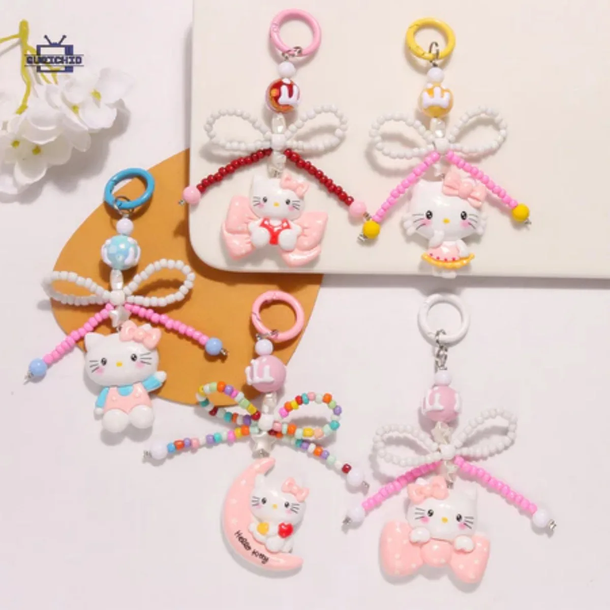 Hello Kitty Cat Beaded Mobile Phone Chain Keychain Cute Bag Pendant Case Accessories Couple Keyring Chain Doll Decor Gift
Hello Kitty Cat Beaded Mobile Phone Chain Keychain Cute Bag Pendant Case Accessories Couple Keyring Chain Doll Decor Gift