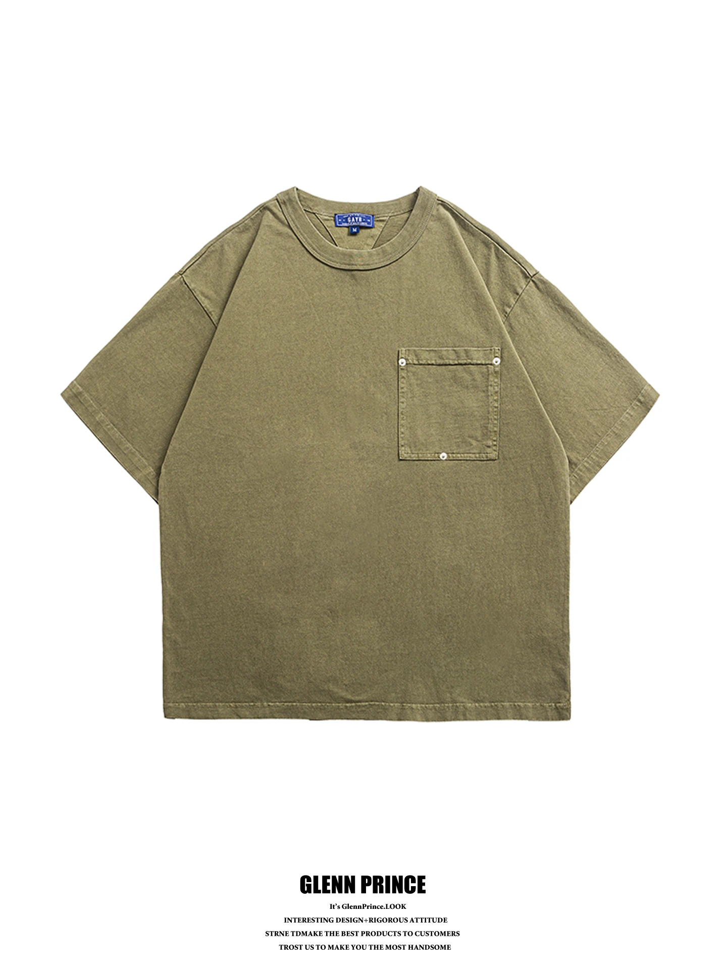 Retro Japanese Style Short Sleeve T-Shirt Men's Pure Cotton Washed Vintage Heavyweight Pocket Tee Casual Loose Fit Summer Top
Retro Japanese Style Short Sleeve T-Shirt Men's Pure Cotton Washed Vintage Heavyweight Pocket Tee Casual Loose Fit Summer Top