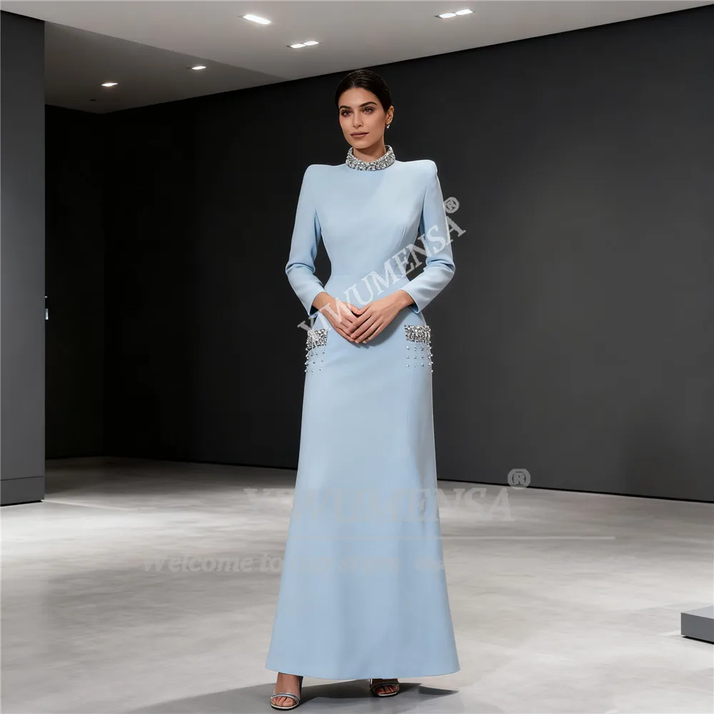 Блестящие мертвые кристаллы, платья для матери невесты, индивидуальные халаты с длинными рукавами и высоким воротом, invitée mariage, женские вечерние платья
Блестящие мертвые кристаллы, платья для матери невесты, индивидуальные халаты с длинными рукавами и высоким воротом, invitée mariage, женские вечерние платья