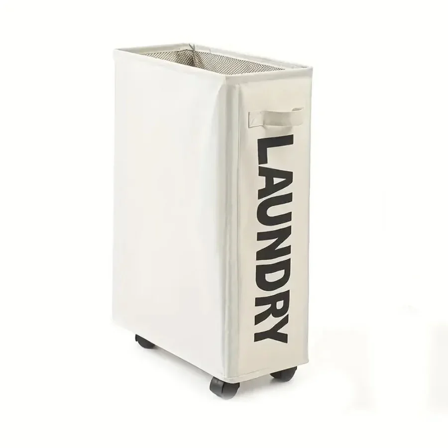 Ultra thin laundry basket with handle and pulley, 42 liter wheeled laundry basket, foldable dirty clothes basket with drawstring
Ultra thin laundry basket with handle and pulley, 42 liter wheeled laundry basket, foldable dirty clothes basket with drawstring